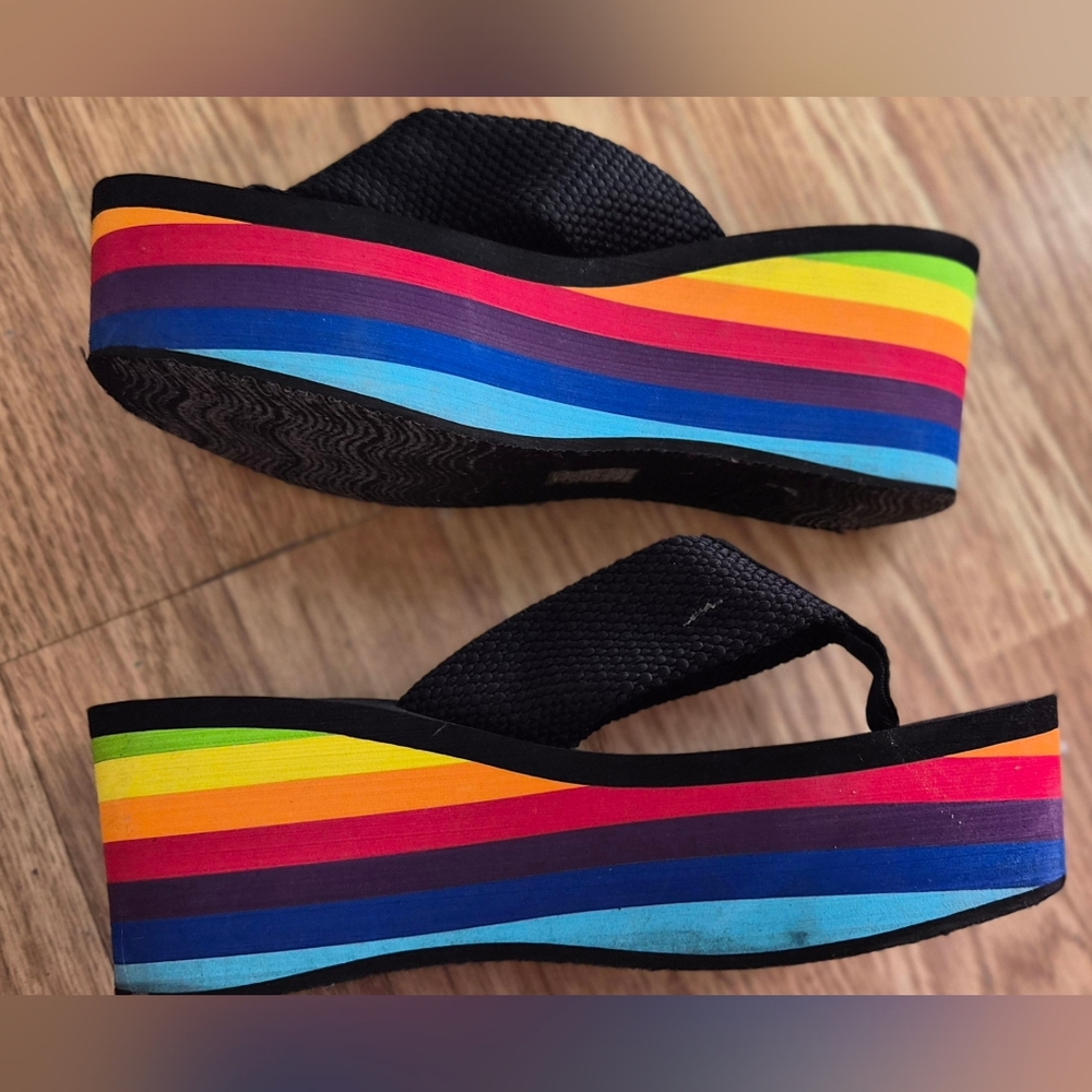 Rocket Dog Multicolor Platform Sandals - image 3